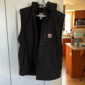 Carhartt fleece lined hooded vest